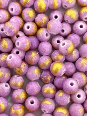6mm Beautiful Violet Lapis Lazuli Beads