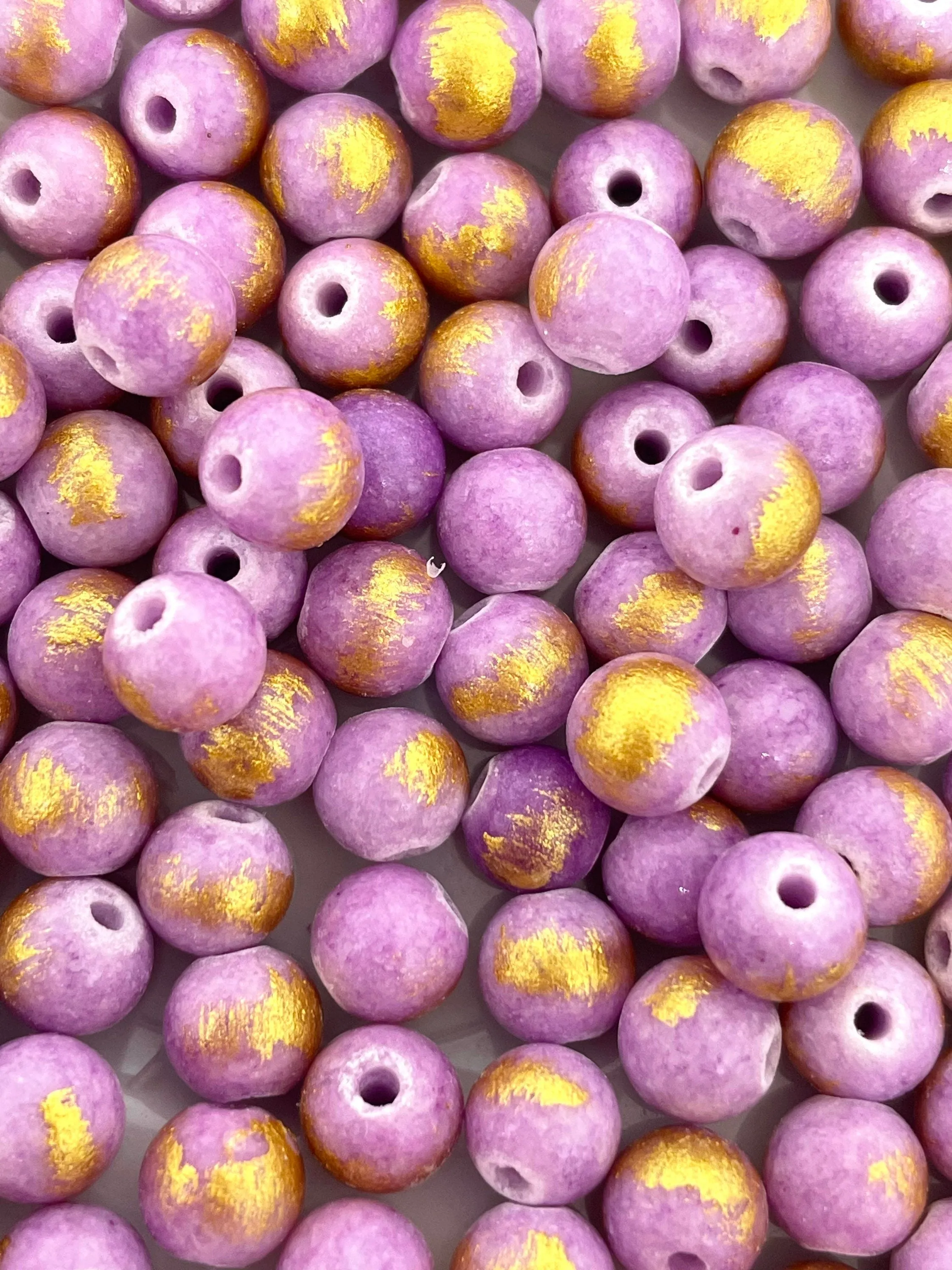 6mm Beautiful Violet Lapis Lazuli Beads