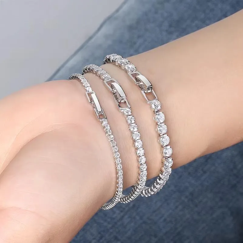 925 Sterling Silver Tennis Bracelet for Women