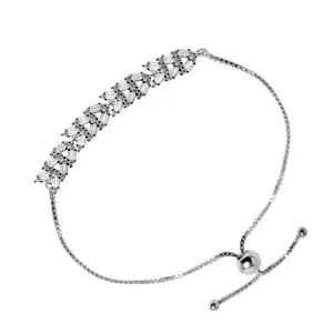Alluring Bracelet with Rectanguler Zircons