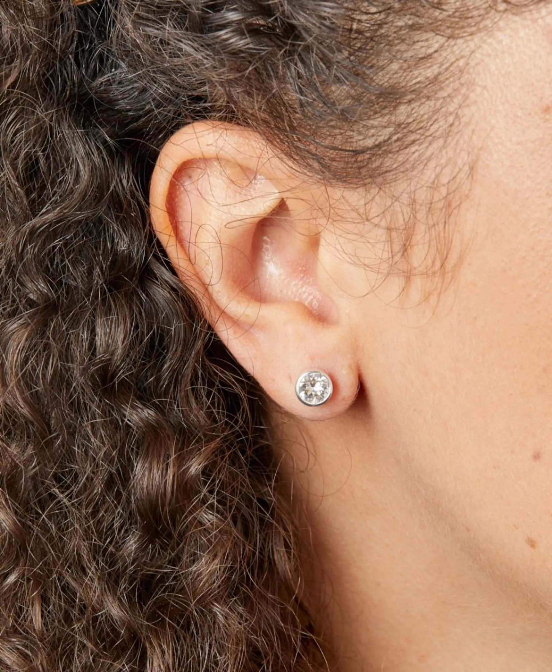 Birthstone Stud Earrings - Sterling Silver