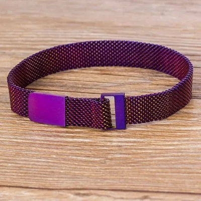 Classic Stainless Steel Magnetic Mesh Strap Bracelets Watch