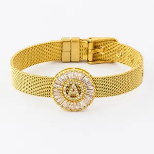 Classic Stainless Steel Watch Belt Bracelet