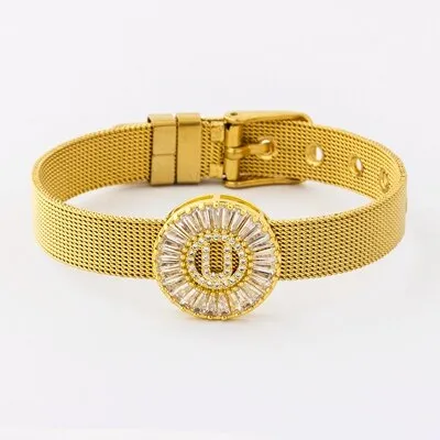 Classic Stainless Steel Watch Belt Bracelet