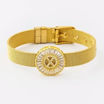 Classic Stainless Steel Watch Belt Bracelet