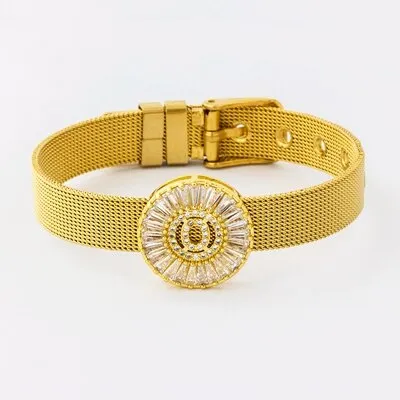 Classic Stainless Steel Watch Belt Bracelet