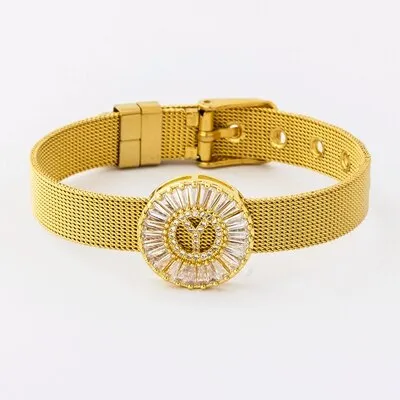 Classic Stainless Steel Watch Belt Bracelet