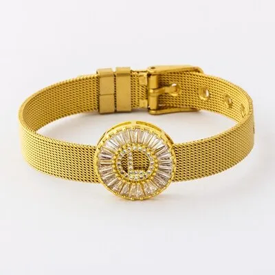 Classic Stainless Steel Watch Belt Bracelet