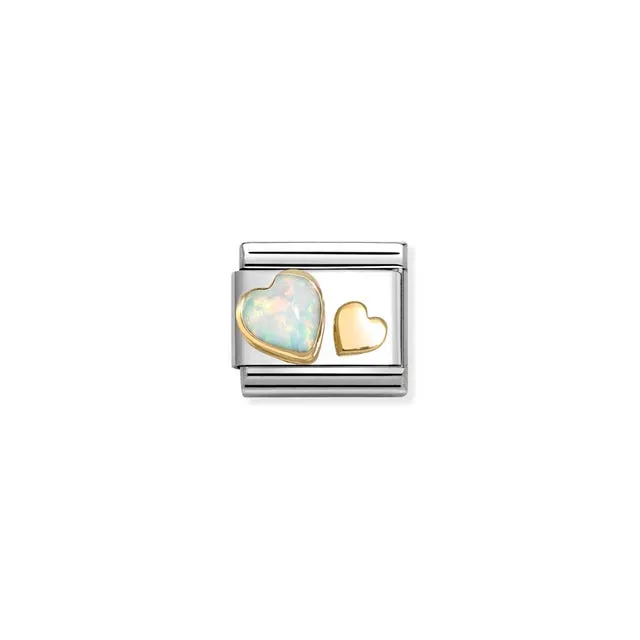 Composable Classic Stone Hearts Link - Gold - 030520/10