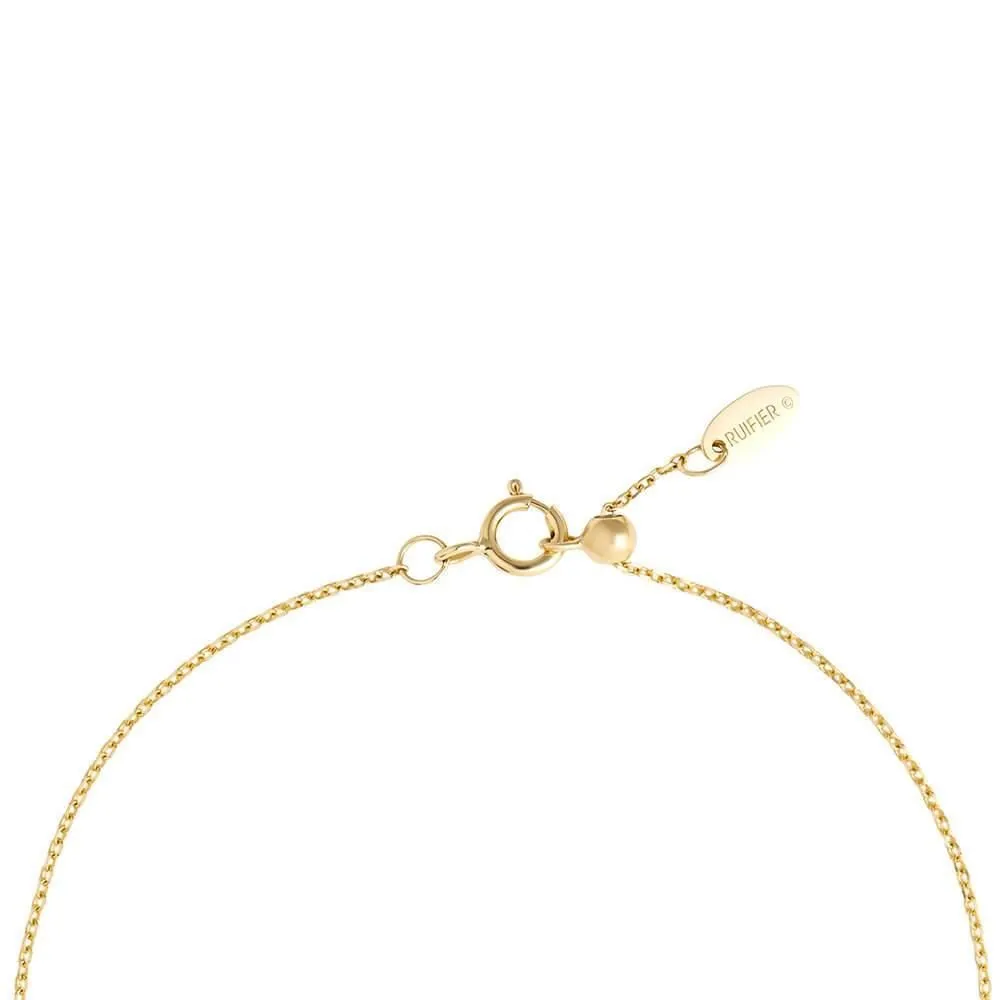 Cosmo Blazar Chain 18K Gold Bracelet w. Pearl & Zirconia