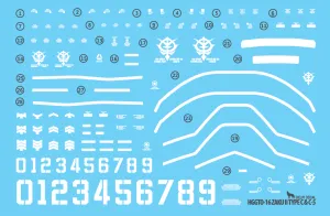 DD HG The Origin 16 MS-06C Zaku 2 Type C / C5 Luminous Water Decal