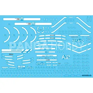 DD PG Zaku II Luminous Water Decal