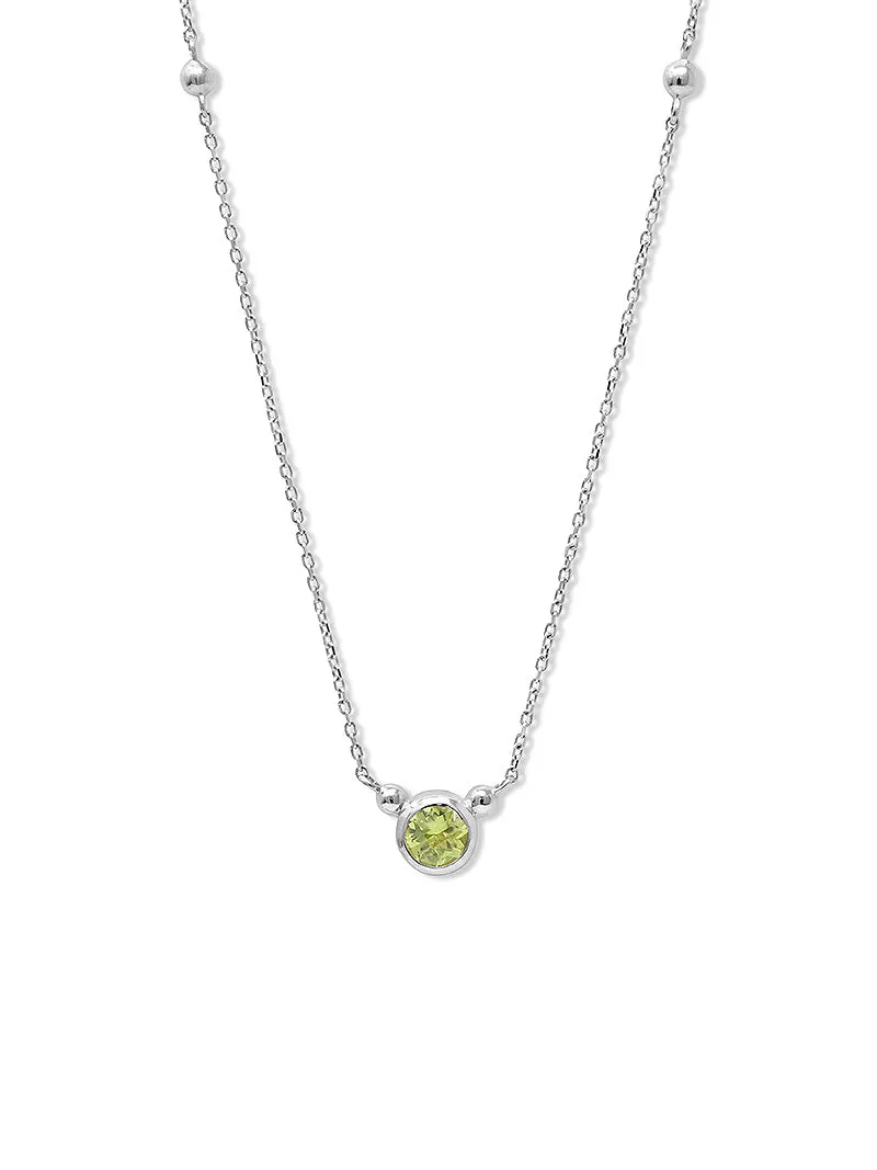 Dew Drop Bonheur Birthstone Necklace