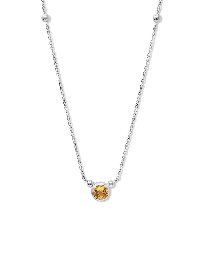 Dew Drop Bonheur Birthstone Necklace