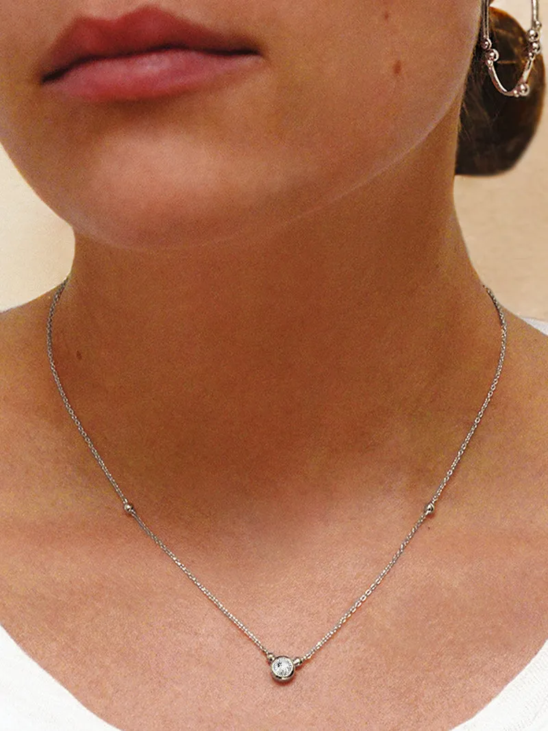 Dew Drop Bonheur Birthstone Necklace