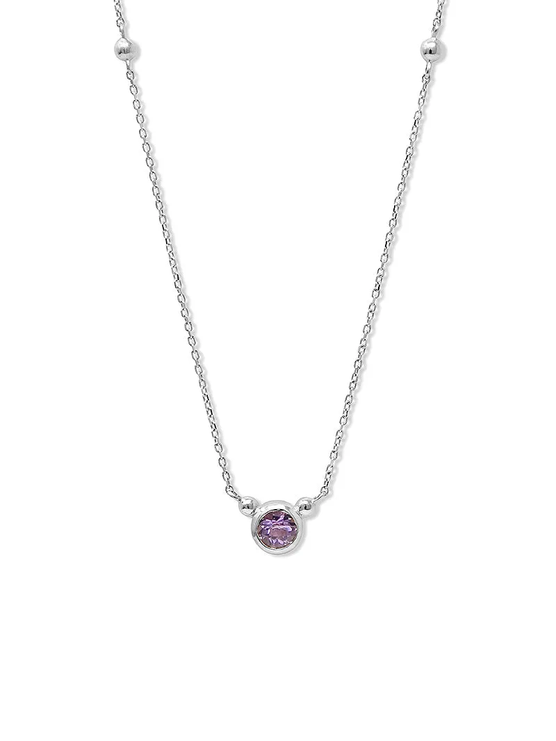 Dew Drop Bonheur Birthstone Necklace