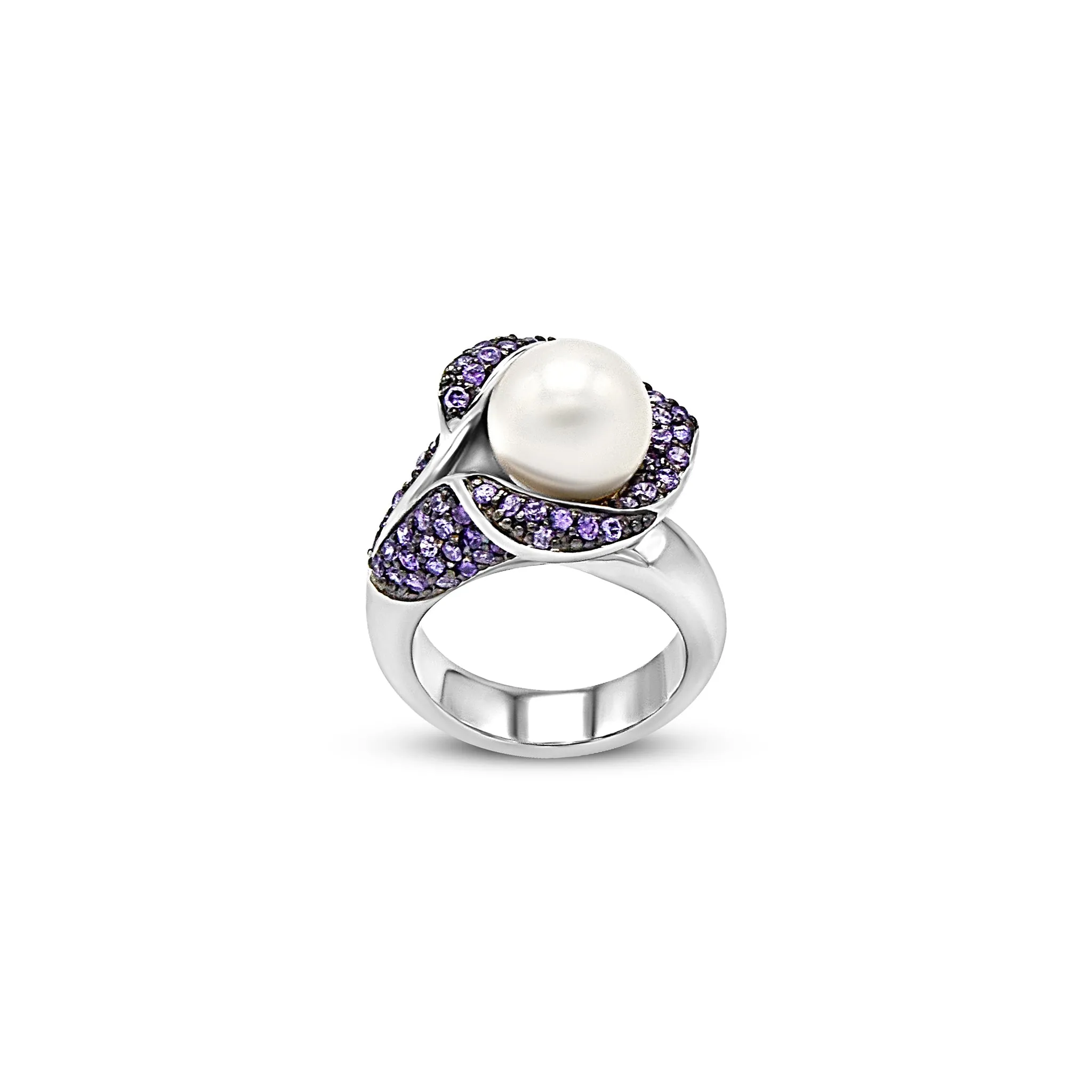 Elegant Blossom Pearl Ring