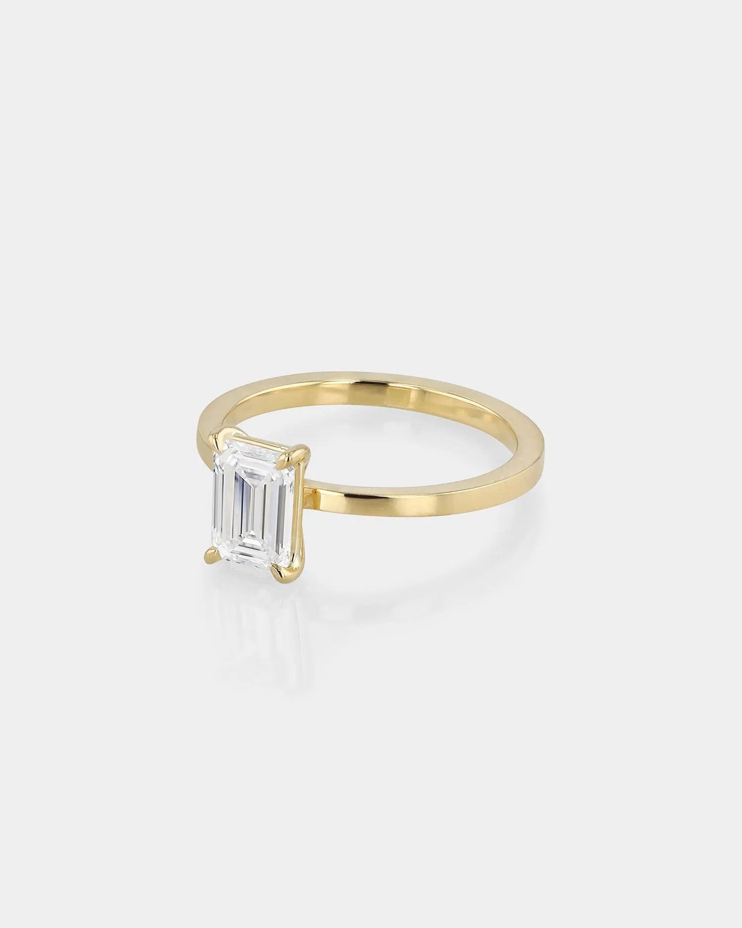 Emerald 1.01ct Engagement Ring