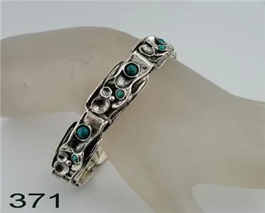 Hadar Designers Israel Ready to Ship Sterling Silver Turquoise Bracelet
