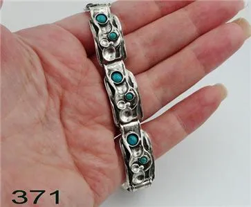 Hadar Designers Israel Ready to Ship Sterling Silver Turquoise Bracelet