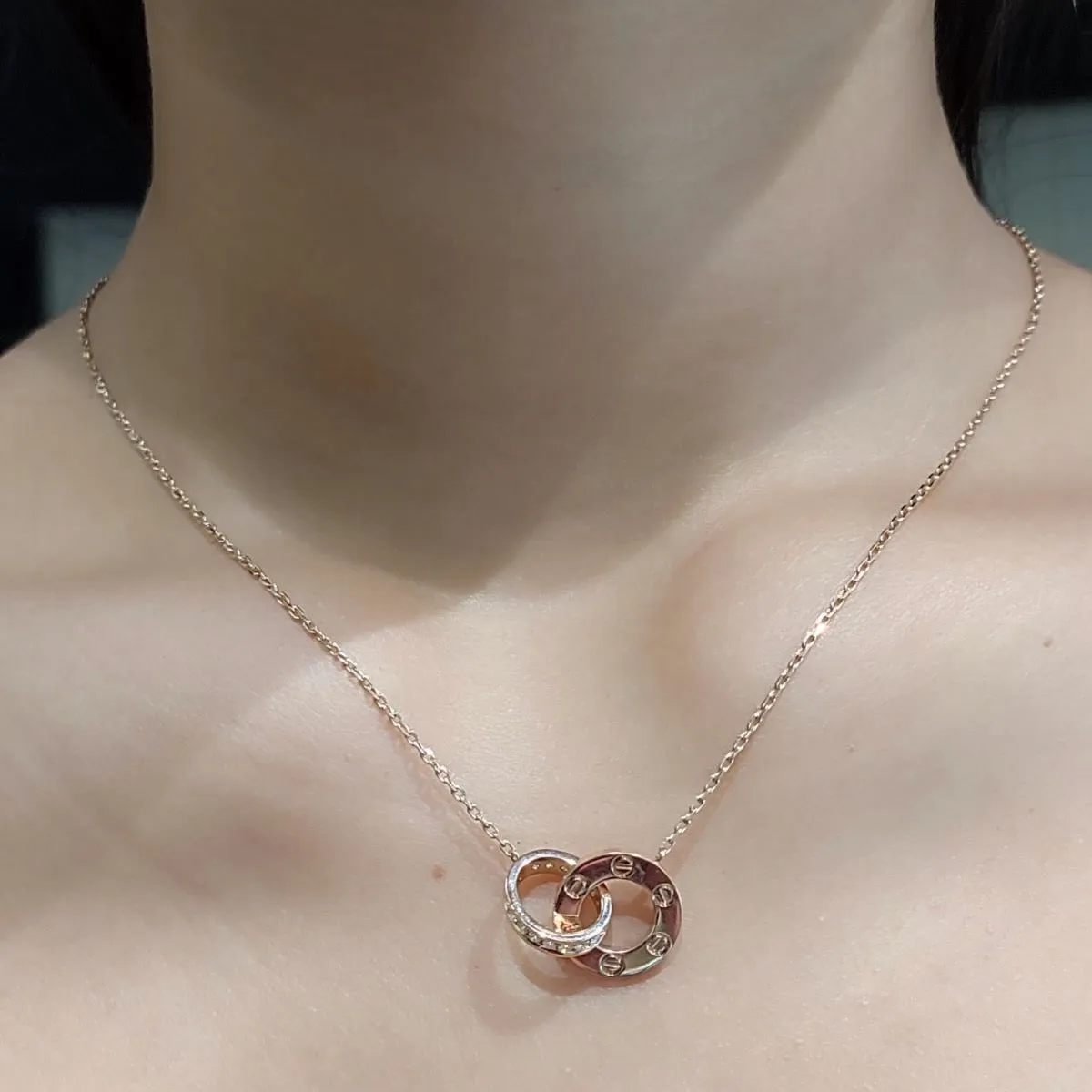 Interlock Diamond Necklace