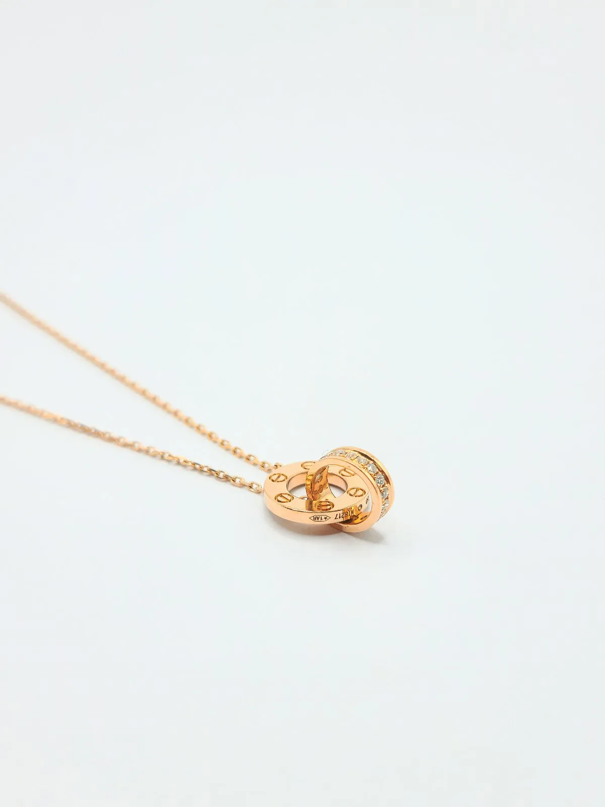 Interlock Diamond Necklace