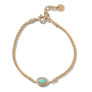Iris Bracelet, Jelly Opal, 9kt Yellow Gold