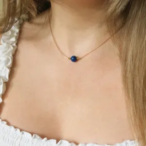 Lapis lazuli cord necklace