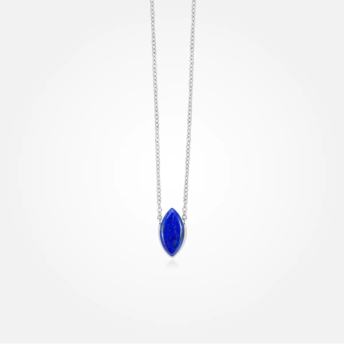 Lapis Lazuli Stone Necklace (Marquis)