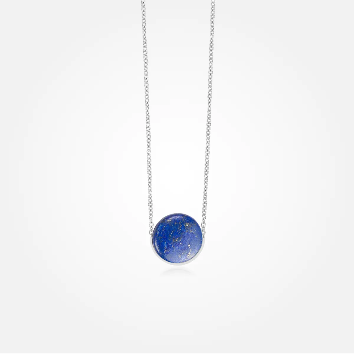 Lapis Lazuli Stone Necklace (Round)