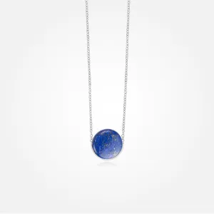 Lapis Lazuli Stone Necklace (Round)