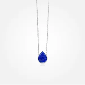 Lapis Lazuli Stone Necklace (Teardrop)