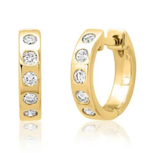 Luminous Aura Huggies Earrings