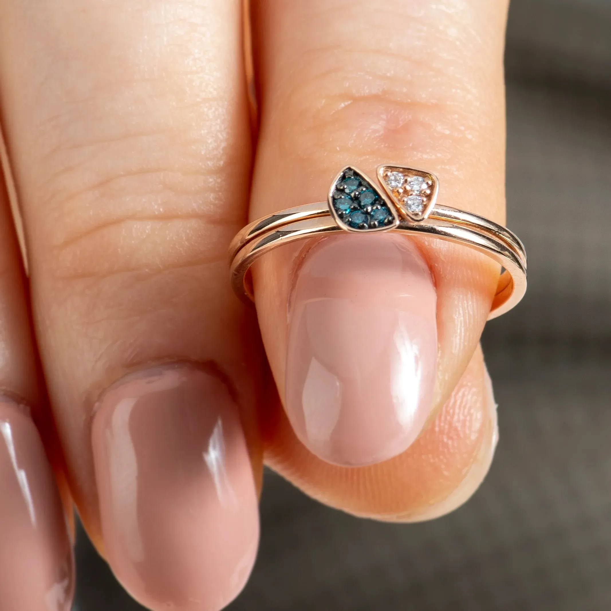 Luminous Duo Stacking Ring