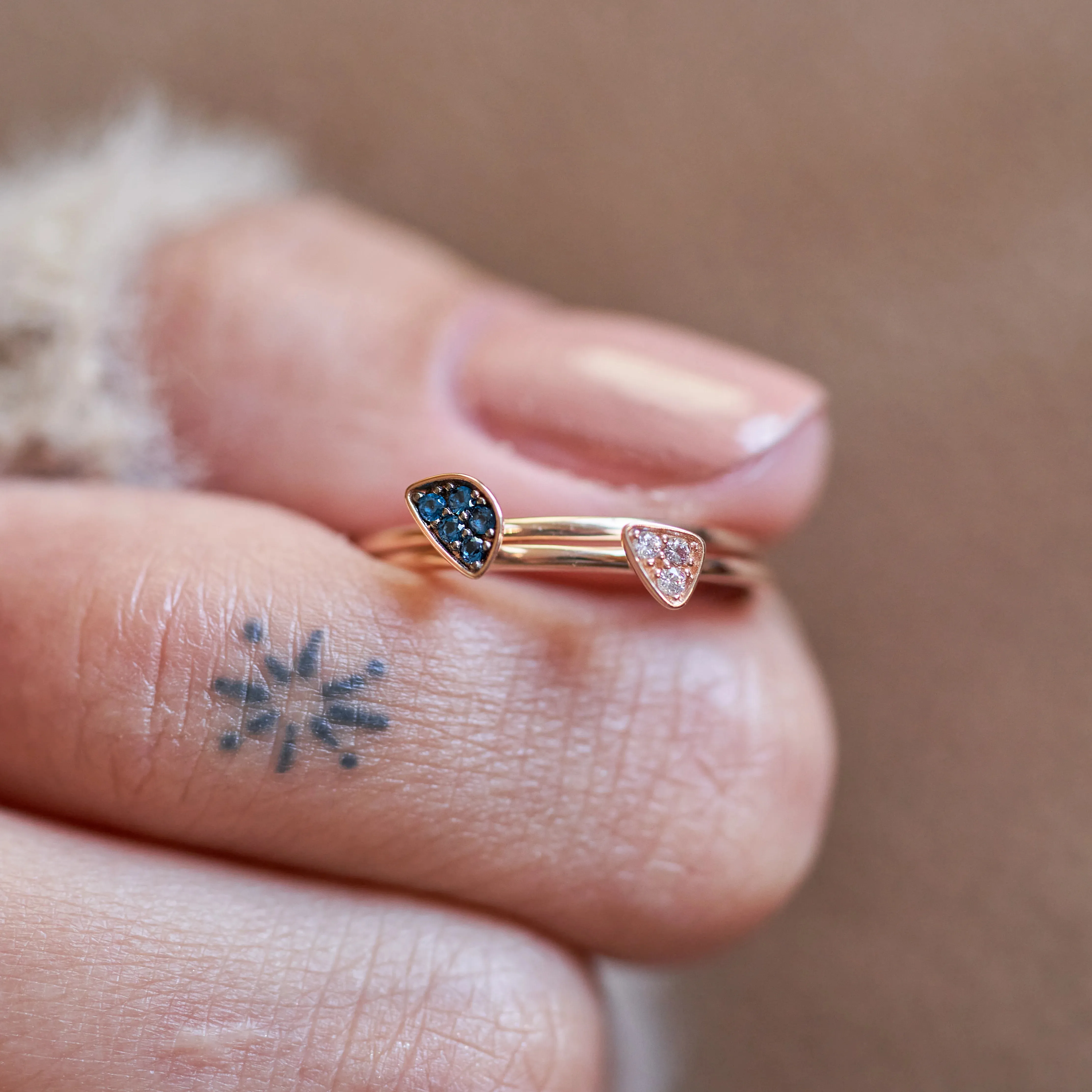 Luminous Duo Stacking Ring