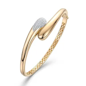 Luminous Halo Bangle Bracelet