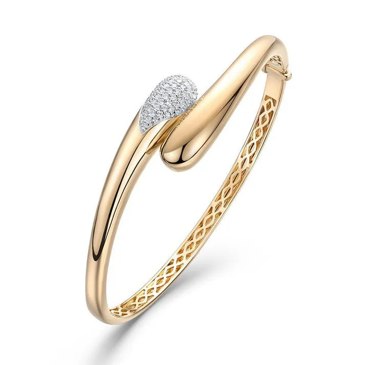 Luminous Halo Bangle Bracelet