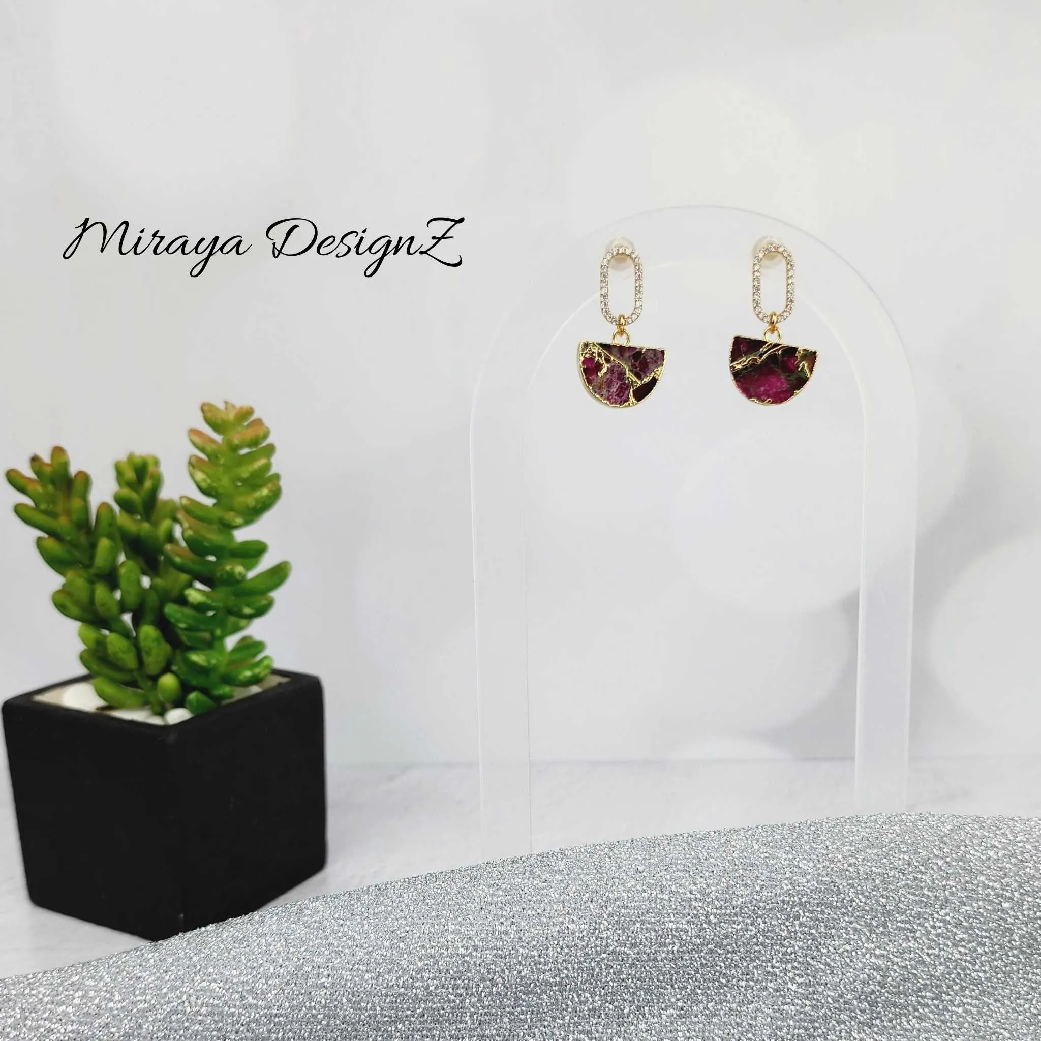 Mojave Turquoise Earring - Pink Drop