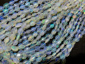 Natural Ethiopian Opal Smooth Oval Shape Beads bunch-3