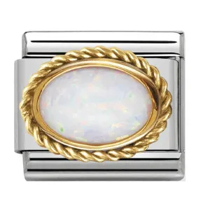 NOMINATION Link Gold with Opal Oval