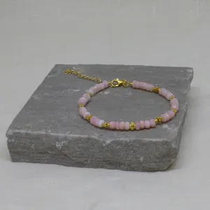 Opal and Gold Beaded Bracelet