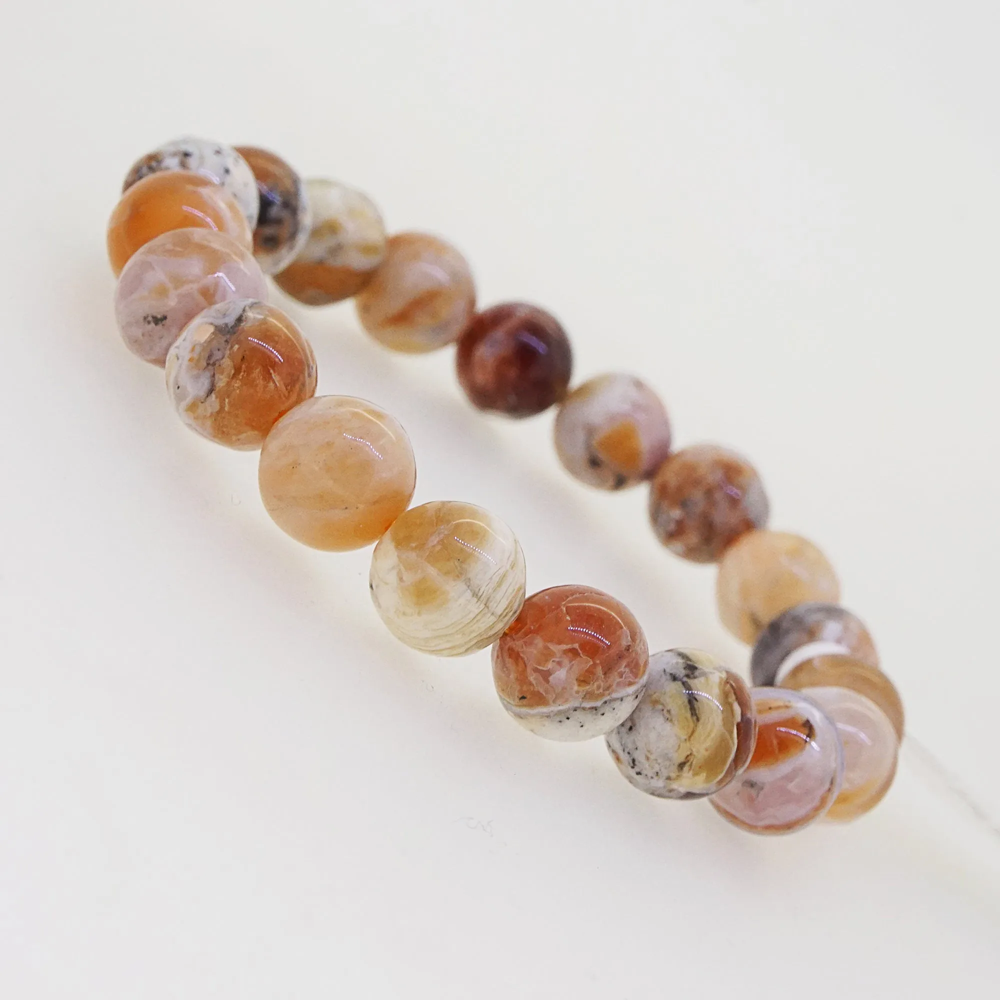 Orange Brandy Opal (African) 9.5mm