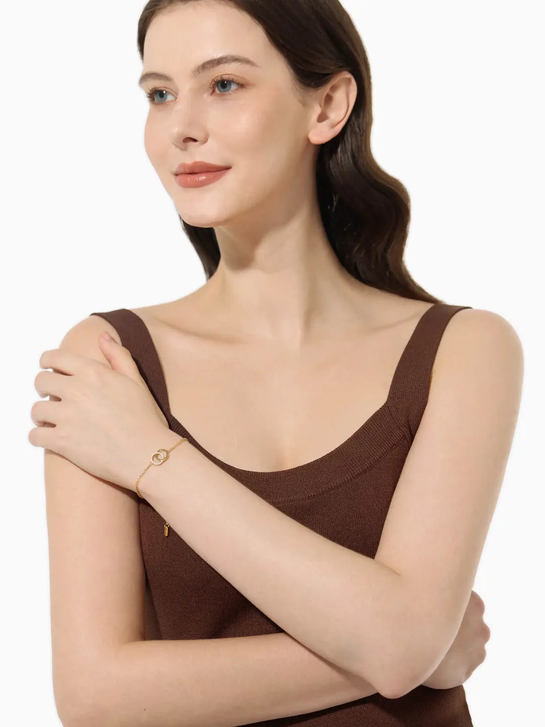 Pave Double Circle Bracelet