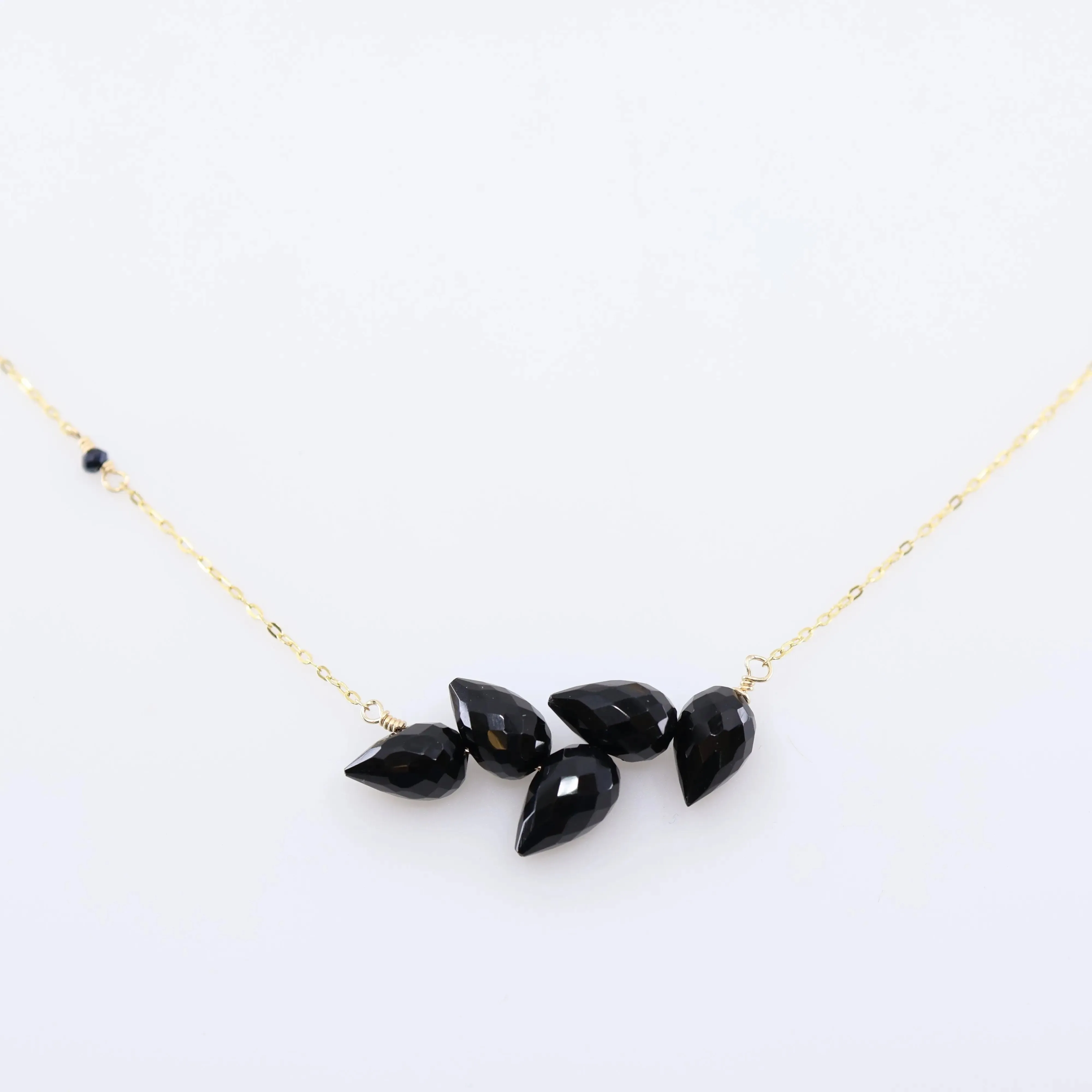Small Fancy Cut Gemstone Cluster Necklace, 3 Variations