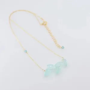 Small Fancy Cut Gemstone Cluster Necklace, 3 Variations