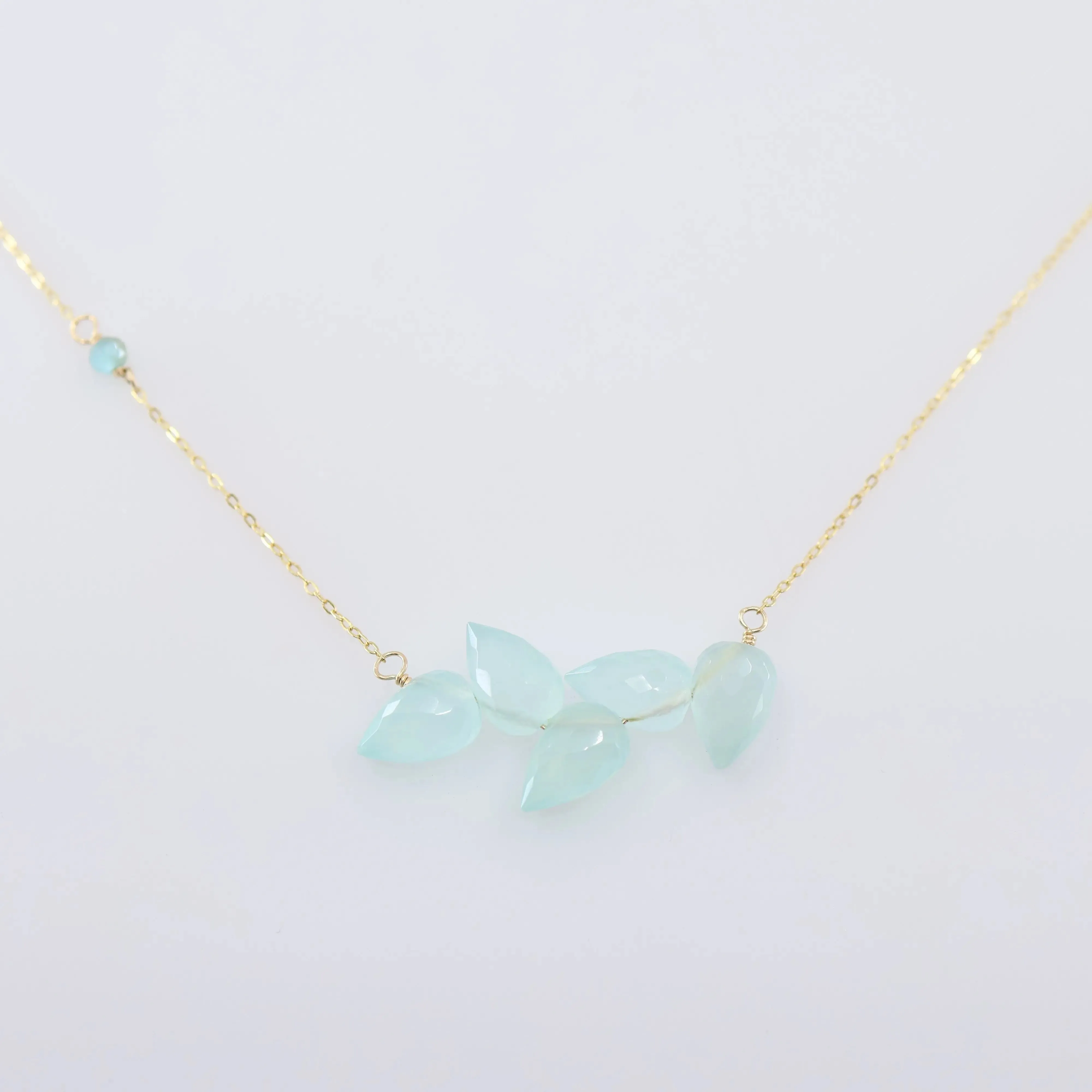 Small Fancy Cut Gemstone Cluster Necklace, 3 Variations