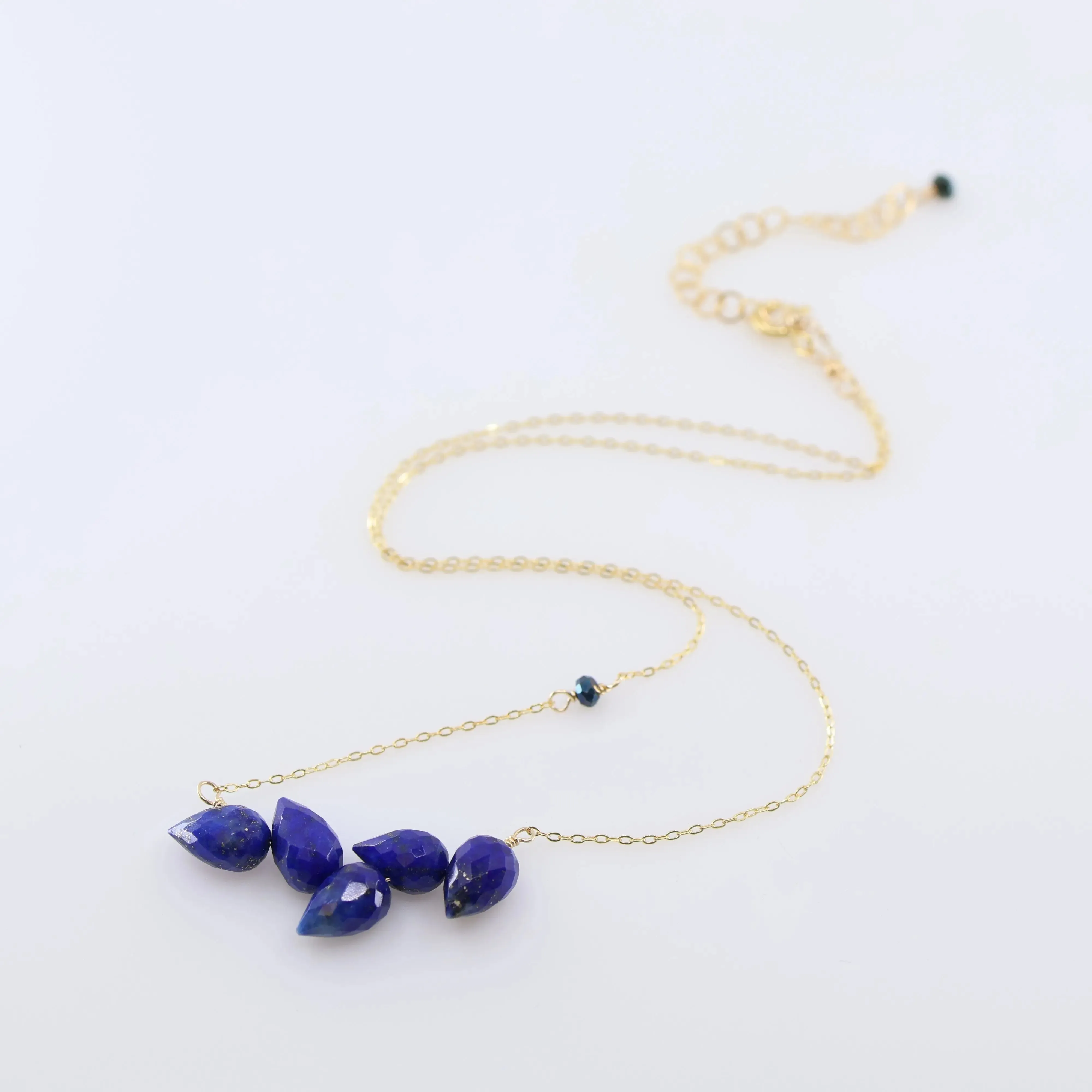 Small Fancy Cut Gemstone Cluster Necklace, 3 Variations