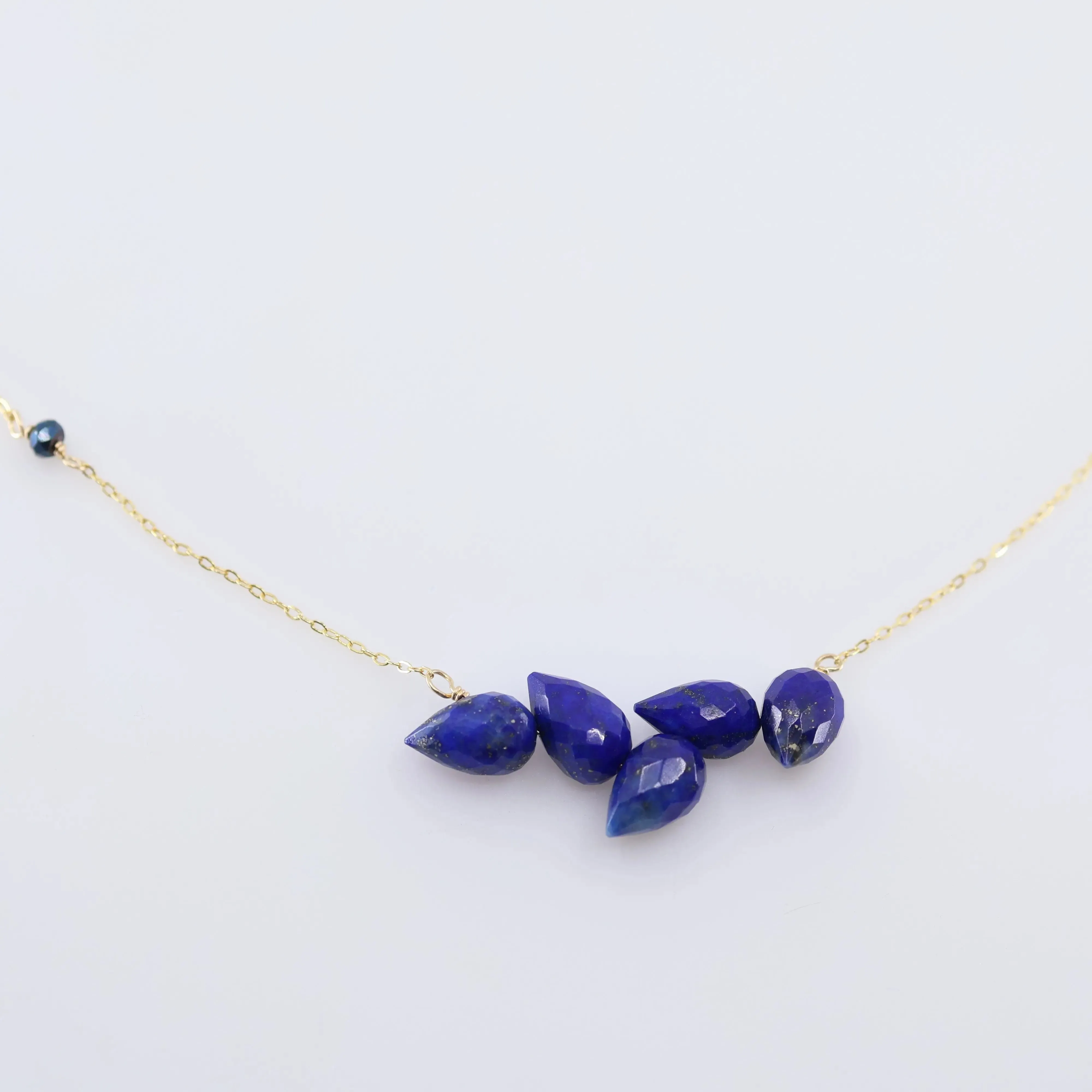 Small Fancy Cut Gemstone Cluster Necklace, 3 Variations