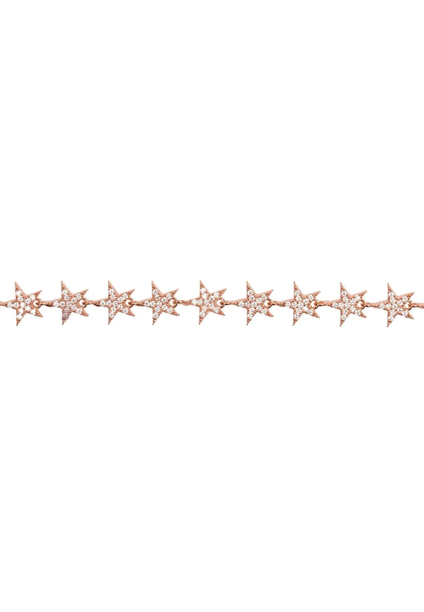 Star Strand Tennis Bracelet Rosegold
