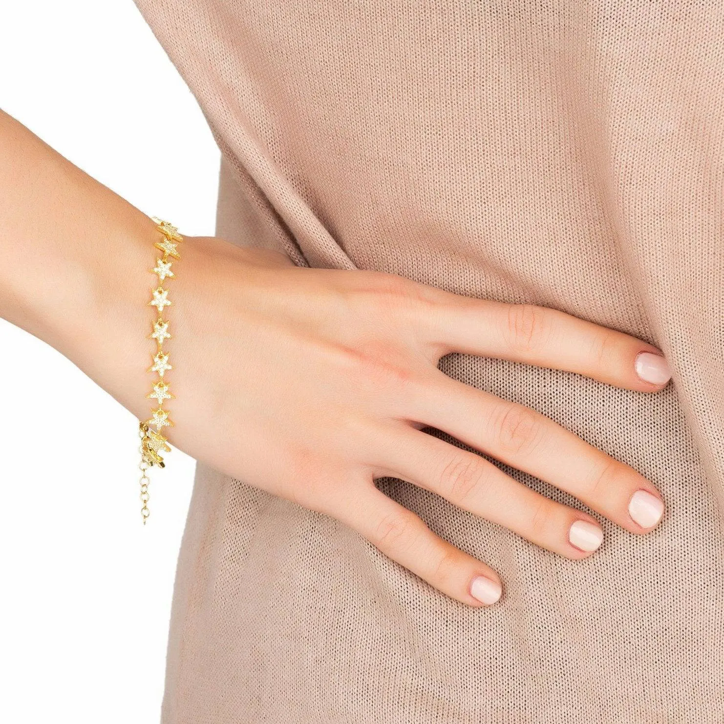 Star Strand Tennis Bracelet Rosegold
